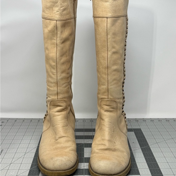 Lucky Brand LP Hatlewx leather riding knee boots sz 10 (DRBMNZ) - Picture 2 of 9